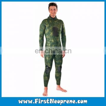 Army Green Camo Printing 3.5mm Neoprene CR Spearfishing Wetsuits For Underwater Hunting