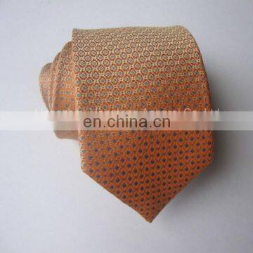 100% Silk Tie/Necktie with Orange Color