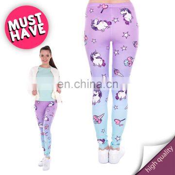 Unicorns and sweets fancy sexy mix crossfit print high quality sale pants girls stylish denim yoga pants women leggings