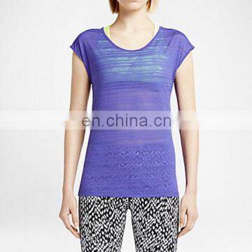 Yihao 2015 New Arrival t Shirt Wholesale Woman T-shirt Short-sleeve Dry Fit Plain Blank T-shirt photo-4