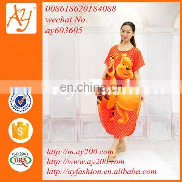 Wholesale Short Sleeve Digital Print Kaftan Designs Plus Size Dress For Women