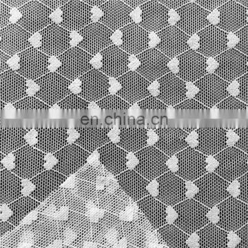 Heart Lined Nylon Spandex Mesh Fabric for Women Apparel photo-2