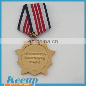 Customized Military Medal with Ribbon in Metal Crafts