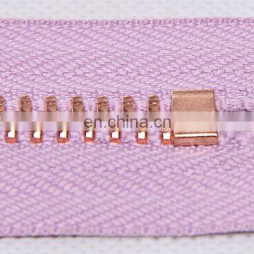 Hot Sale Fashion Rose Gold Metal Zipper photo-2