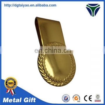 Customized design gold plated blank money clip