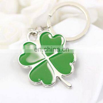 Four Leaf Lucky Keychain Custom Blank Metal Keychain Wholesale Cheap Price Metal Keychain