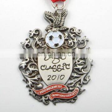 3D SPORTS CUSTOMER FLOWER GOLDEN ANTIQUE PLATED GOLD Medallions photo-2