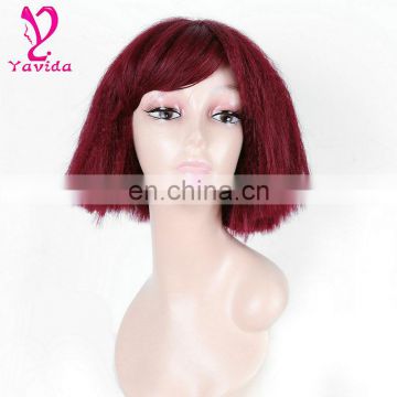 AAAAA grade swiss lace no tangling Peruvian human hair bob wig, bob wig cosplay