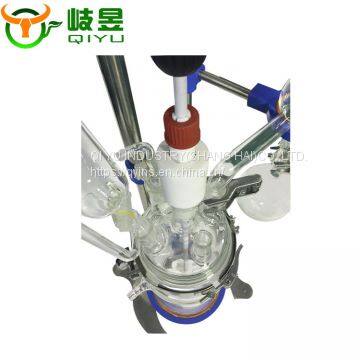 Lab 1liter Jacketed Vessel Vacuum Distillation Reactor Apparatus photo-3