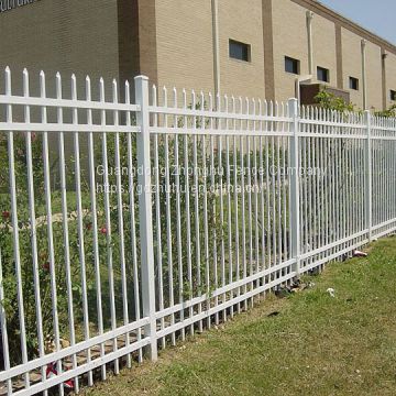 powder coated no climb vertical bar fence for airport