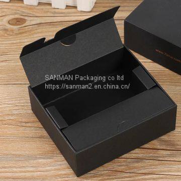 Luxury black packaging gift paper box