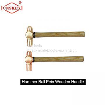 Non sparking safety tools  Hammer Ball Pein Wooden Handle manufacturers hot sale 1lb