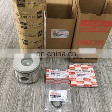 NEW ORIGINAL NKR55 4JB1T Parts Engine Liner Kit/ Piston Kit OEM 5-87813193-0 for wholesale