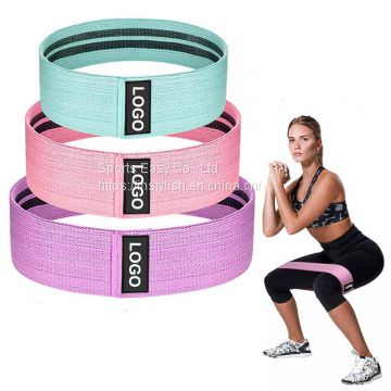 custom logo hip circle resistance bands fabric band