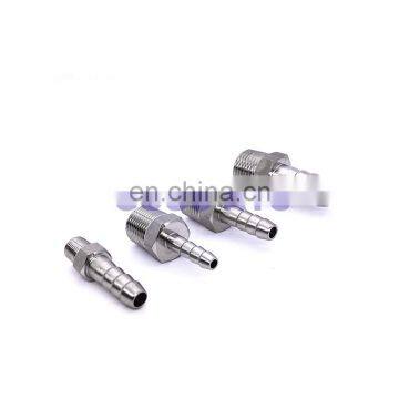 Quick coupler Pagoda joints ZG1/8'',O.D 8 mm hose tupe male thread stainless steel 304 Hexagonal threaded garden hose fittings