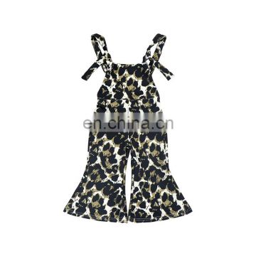 Toddler Baby Girl Leopard Adjustable  Overalls Romper Jumpsuit Suspender Pants One-Piece Outfit Fall Clothes