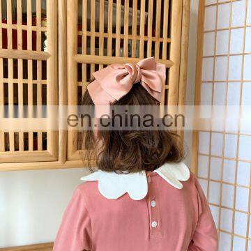 6599/New Arrival Long Sleeve Cute Floral Neck t Shirts for Kids Girls Spring Fashion Fresh Girls Top