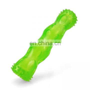 hot style playing and chewing squeaky tube dog toy tpr material dog toy