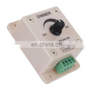 Mini DC12-24V 8A Manual Dimmer Knob Button Controller For Single Color Led Strip Lights photo-4