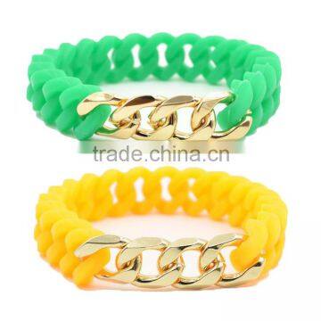 Cheap Bracelet Wholesale FDA Silicone Braided Bracelet Bangle Bracelet