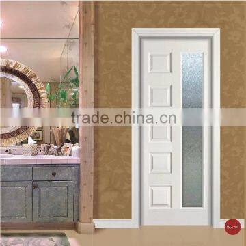 interior doors composite decorative glass wood bathroom door