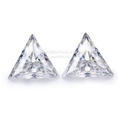 wholesale price D color near colorless Triangle Cut VVS1 Clarity Synthetic Loose moissanite
