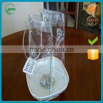 2016 Eco-friendly Colorful Pvc Beer Bottle Cooler Bag Plastic Pvc Ice Wine Bag photo-6