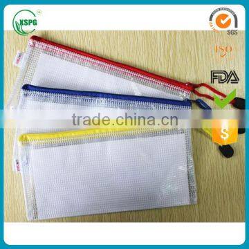 High Quality Clear Plastic PVC Document Bag With Zipper