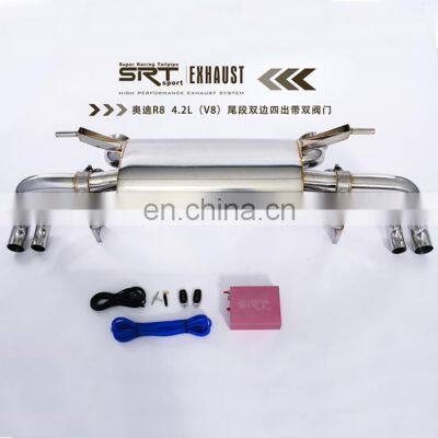 High Quality 304 Stainless Steel Material Exhaust System Muffler for Audi r8 Cat Back With Valve Control and Downpipe photo-5