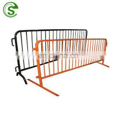 Factory Wholesale Iron Horse Fence Square Traffic Temporary Isolation Fence Mobile Black And Yellow Construction Fence For Sale