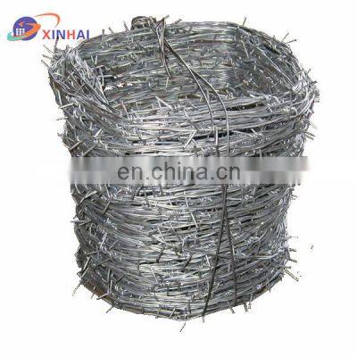 Silver Barbed Wire Coil Iron Wire Galvanized for Isolation Protection