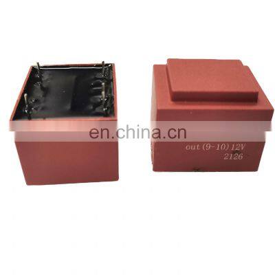 Custom 230V/12V 50/60HZ PCB Transformer 1va Encapsulated Transformer