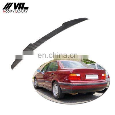 Carbon Fiber Rear Spoiler for BMW 318i 320i 325i 328i E36 M3 Sedan 4-Door 1991-1998