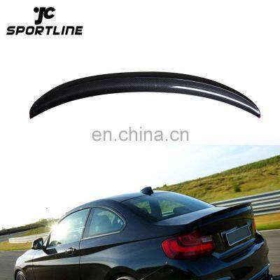 2 Series Rear Spoiler For BMW F22 228i M235 2014 P Style Carbon Fiber