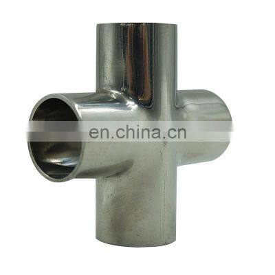 Top Hit Rates High Quality Wholesale 4 Way Stainless Steel Welded Pipe Fitting