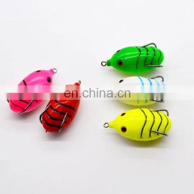 58mm 13g Customized Color Handmade Bait Soft Jump Frog Fishing Lure