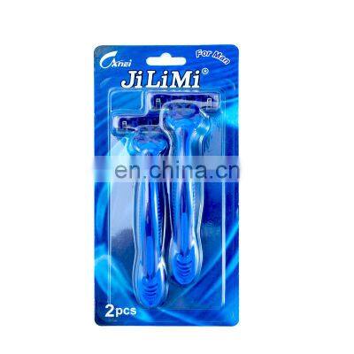 2021 Chinese factory direct selling latest hair removal knife dark blue two-color home hair removal knife