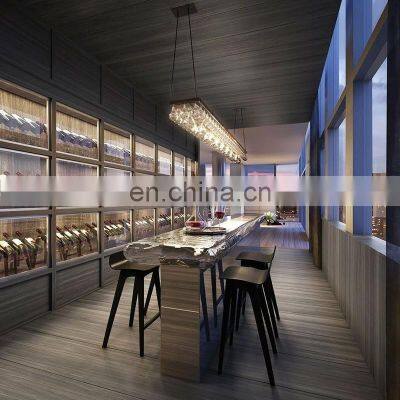 CBMmart Customized Mini Wet Bar Kitchen Cabinet Home Bar With Wine Rack photo-3