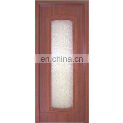 Interior wooden doors WPC ( wood plastic composite ) with glass