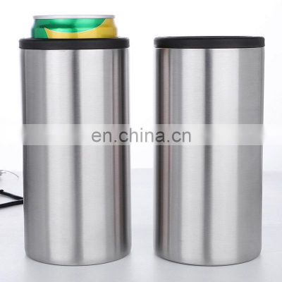 Double-Layer Vacuum 12oz Cola Can Insulation Cup 304 Stainless Steel Beer Cold Preservation Cup Can Be Customized