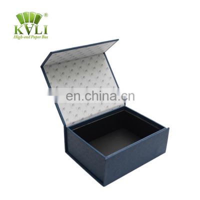 China custom hard paper cardboard rectangular containers clam shell packaging boxes