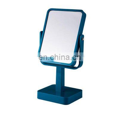 Flower Shape Mirror With Storage Modern Design Plastic Standing Makeup Bathroom Mirror Household Accessories Storage Mirror photo-5