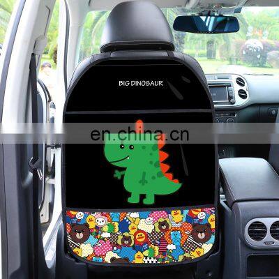 Autoaby Car Seat Back Cover Protector for Kids Cartoon Car Anti Kick Mat With Bag Waterproof Car Seat Back Anti Kick Pad photo-2