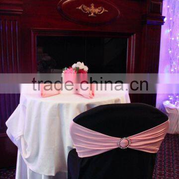 Wedding spandex chair sash with buckle