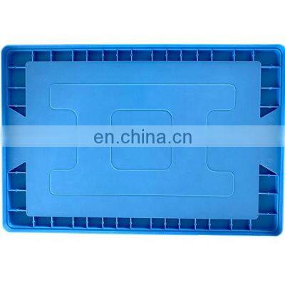 Industrial Stackable Logistic Tote Plastic Moving Turnover Box With Attached Lid photo-2