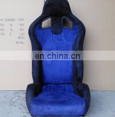 Blue Adjustable racing seat with single slider Suede for auto car use Car Seat