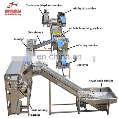 Hot sale sweet potato washing cutting processing line