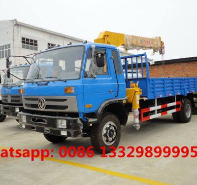 Good Price Factory Sale Dongfeng 145 4*2 LHD 5T Cargo Truck With Crane for Sale photo-2
