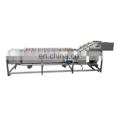 industrial potato brush cleaning machine mushrooms bubble cleaning machine pecans cleaning washing machine