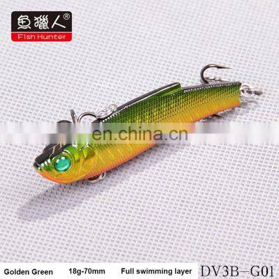 Sea Bass Fishing Lures Wholesale Fish Hunter DV3B VIB 70MM 18G Lures Fishing Bait Minnow Lure Trout photo-3
